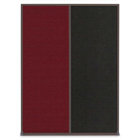 United Visual Products Single Door Radius Plus Corkboard, 24"X UV8001PLUS-SATIN-DRKSPR